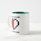 Herausforderung Akzeptierte Kaffee-Tasse Zweifarbige Tasse (Vorderseite Links)