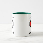 Herausforderung Akzeptierte Kaffee-Tasse Zweifarbige Tasse (Mittel)