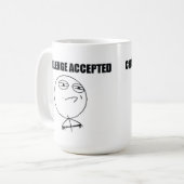 Herausforderung angenommen kaffeetasse (Vorderseite Links)