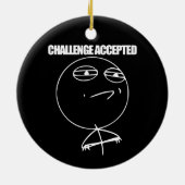 Herausforderung angenommen keramikornament (Hinten)