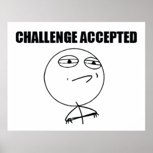 Herausforderung angenommen poster