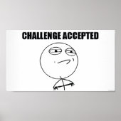 Herausforderung angenommen poster (Vorne)