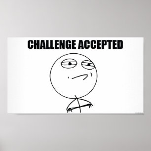 Herausforderung angenommen poster