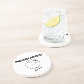 Herausforderung angenommen sandstein untersetzer (Seite)