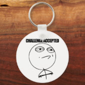 Herausforderung angenommen schlüsselanhänger (Vorderseite)