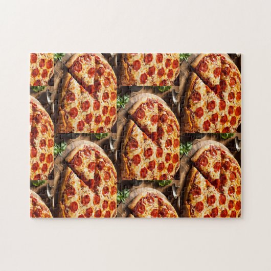 Herausforderung des Pizzapräuzzles Puzzle (Horizontal)