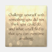 Herausforderung dich selbst magnet (Vorne)