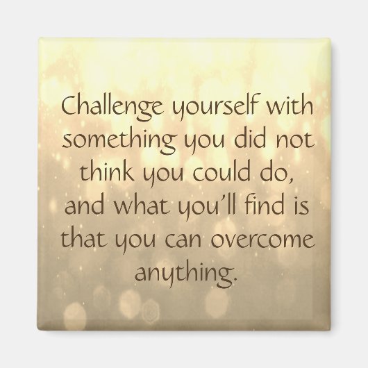 Herausforderung dich selbst magnet (Vorne)