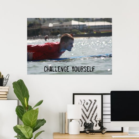 Herausforderung dich selbst poster (Heimbüro)