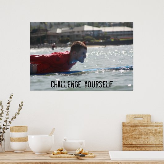 Herausforderung dich selbst poster (Küche)