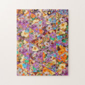 Herausforderung Dreieckskunst-Blumenpuzzle Puzzle (Vertikal)