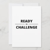 HERAUSFORDERUNG EINLADUNG (Vorderseite)