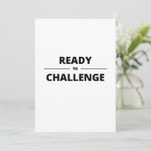 HERAUSFORDERUNG EINLADUNG (Stehend Vorderseite)