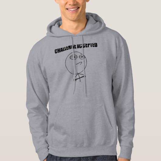 Herausforderung geltendes Raserei-Gesichts-Comic Hoodie (Vorderseite)