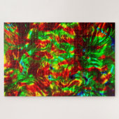 Herausforderung grüner, roter holografischer Puzzl Puzzle (Horizontal)