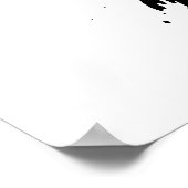 Herausforderung Inspiration Zitat Schwarz-Weiß-Lio Poster (Ecke)