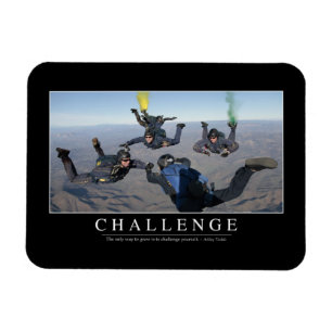 Herausforderung: Inspirierend Zitat 1 Magnet