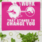 HERAUSFORDERUNG - Motivierend Frauenarbeit Handtuch (Gefaltet)