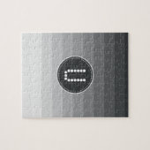 Herausforderung Onyx Mit Monogramm Puzzle (Horizontal)