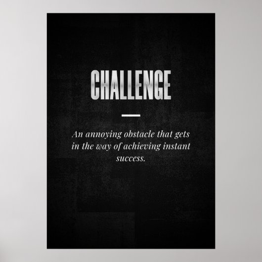 Herausforderung Poster (Vorne)