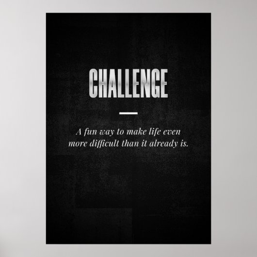 Herausforderung Poster (Vorne)