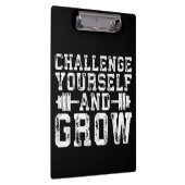 Herausforderung Sie selbst und wachsen - Inspirati Klemmbrett (Rechts)