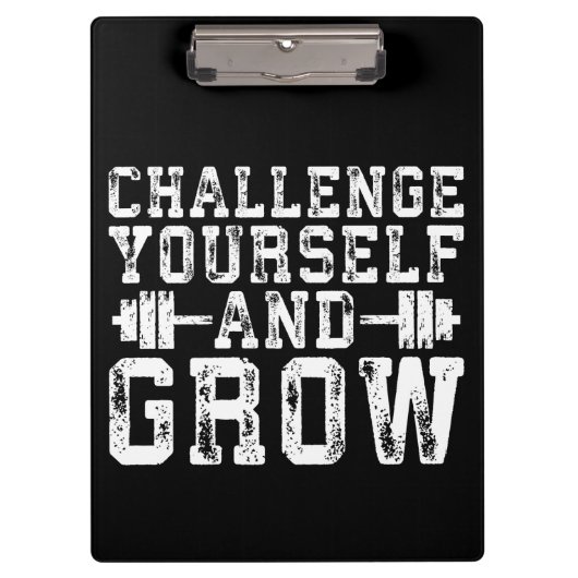 Herausforderung Sie selbst und wachsen - Inspirati Klemmbrett (Vorderseite)