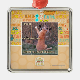 Herausforderung Xtremes PattyCake Silbernes Ornament