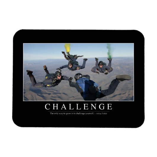 Herausforderung: Zitat 1 Magnet (Horizontal)