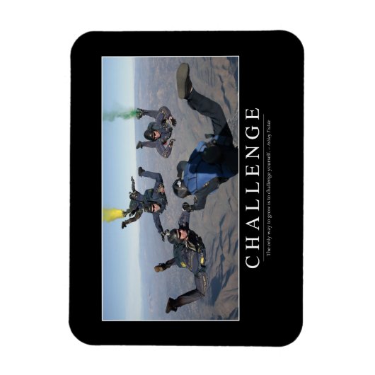 Herausforderung: Zitat 1 Magnet (Vertikal)