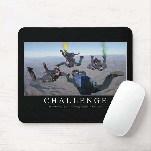 Herausforderung: Zitat 1 Mousepad (Mit Mouse)