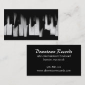 Herausforderung, zum der Klavier-Visitenkarte zu Visitenkarte (Vorne/Hinten)