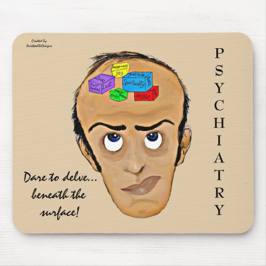 Herausforderung zum ForschenPsychiatrie Mousepad (Vorne)