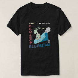 Herausforderung zum Forschungsprojekt-Blau-Strahl T-Shirt