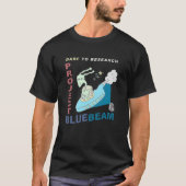 Herausforderung zum Forschungsprojekt-Blau-Strahl T-Shirt (Vorderseite)