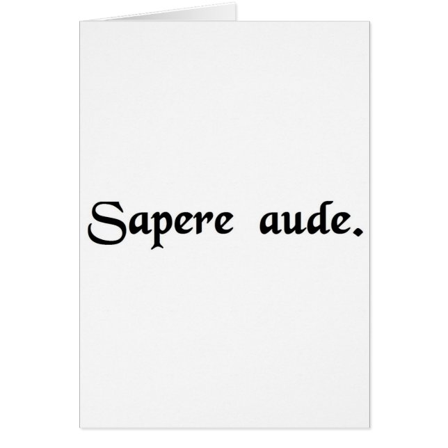 Herausforderung, zum klug zu sein (Vorne)