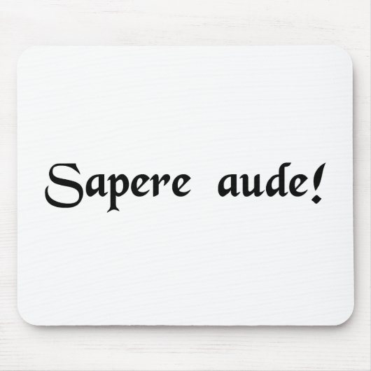 Herausforderung, zum klug zu sein! mousepad (Vorne)