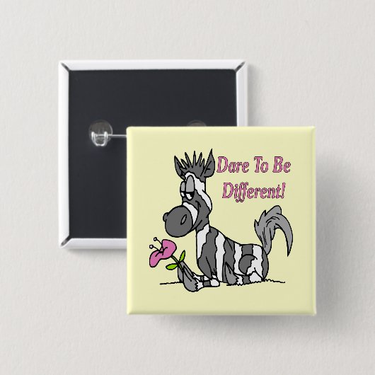 Herausforderung, zum unterschiedlich zu sein! button (Vorne & Hinten)