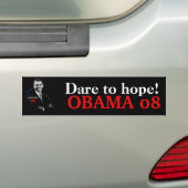Herausforderung zur Hoffnung! Autoaufkleber OBAMA (Auf Auto)