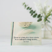 Herausforderungen für den Wandel Postkarte (Stehend Vorderseite)