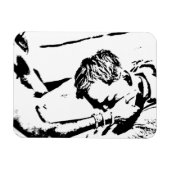 Herausforderungen Kunst und Tashi Clear (Mitte) Magnet (Horizontal)