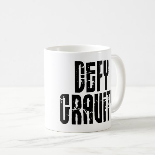 Herausforderungs-Schwerkraft - Snowboard-Tasse Kaffeetasse (VorderseiteRechts)