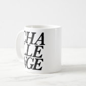 Herausforderungs-Tasse Kaffeetasse (Vorderseite Links)