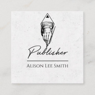 Herausgeber Quadratische Visitenkarte