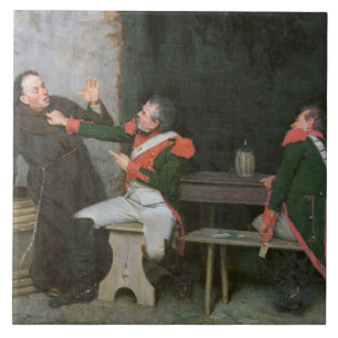 Herausgefunden (Öl auf Leinwand) (eins von Paaren Fliese