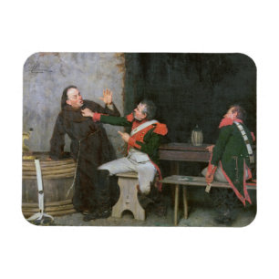 Herausgefunden (Öl auf Leinwand) (eins von Paaren Magnet