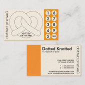 herausgeschnittene Lochkarten der weichen Brezel Treuekarte (Vorne/Hinten)