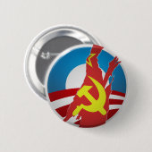 Herausgestellter Knopf Obama Logo Button (Vorne & Hinten)