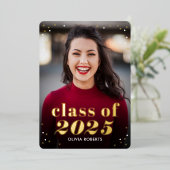 Herausragende Abschluss-Einladung Folieneinladung (Stehend vorne)