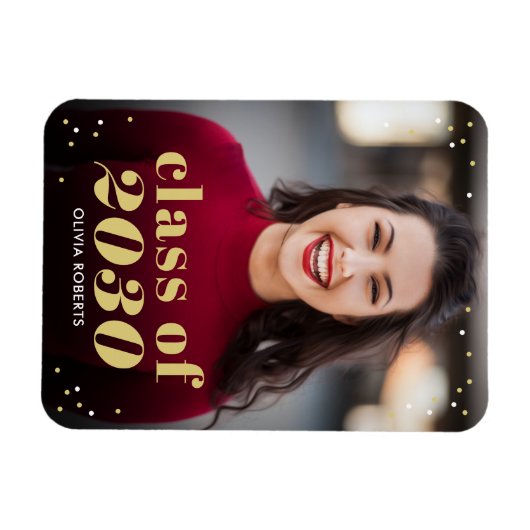 Herausragende Klasse-EDITABLE-FARBEN-Abschluss-Mag Magnet (Horizontal)